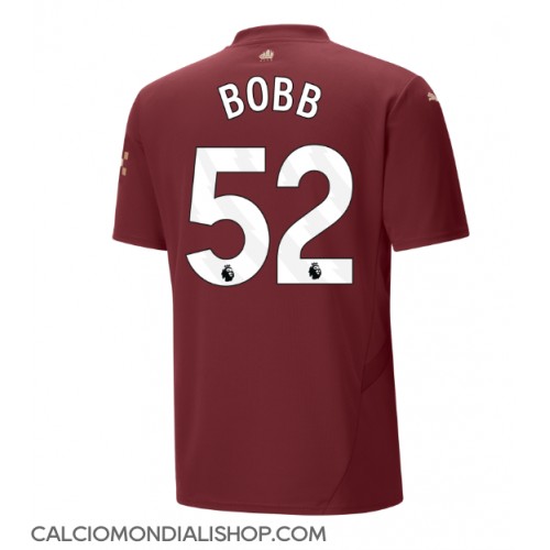 Maglie da calcio Manchester City Oscar Bobb #52 Terza Maglia 2024-25 Manica Corta